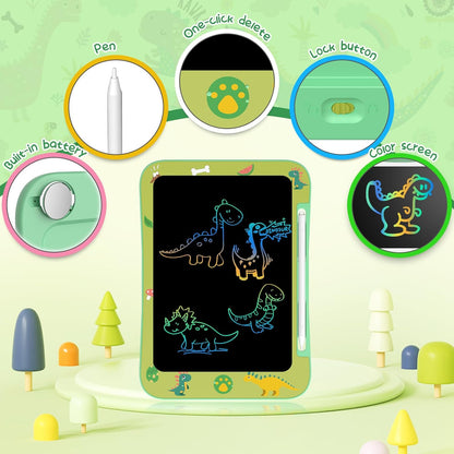 Genialba LCD Writing Tablet for Kids, Colorful Screen Drawing Board for 3-7 Year Old Boys & Girls - Educational Toys for Birthday & Christmas (Penguin)