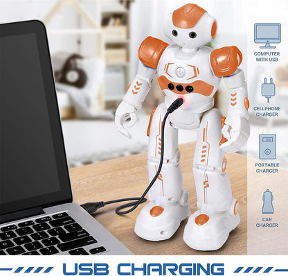 KingsDragon RC Robot Toys for Kids, Gesture & Sensing Programmable Remote Control Smart Robot for Age 3 4 5 6 7 8 Year Old Boys Girls Birthday Gift Present