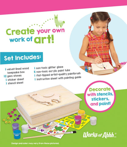 Works of Ahhh... Craft Set - Solar System Mobile Classic Wood Paint Kit