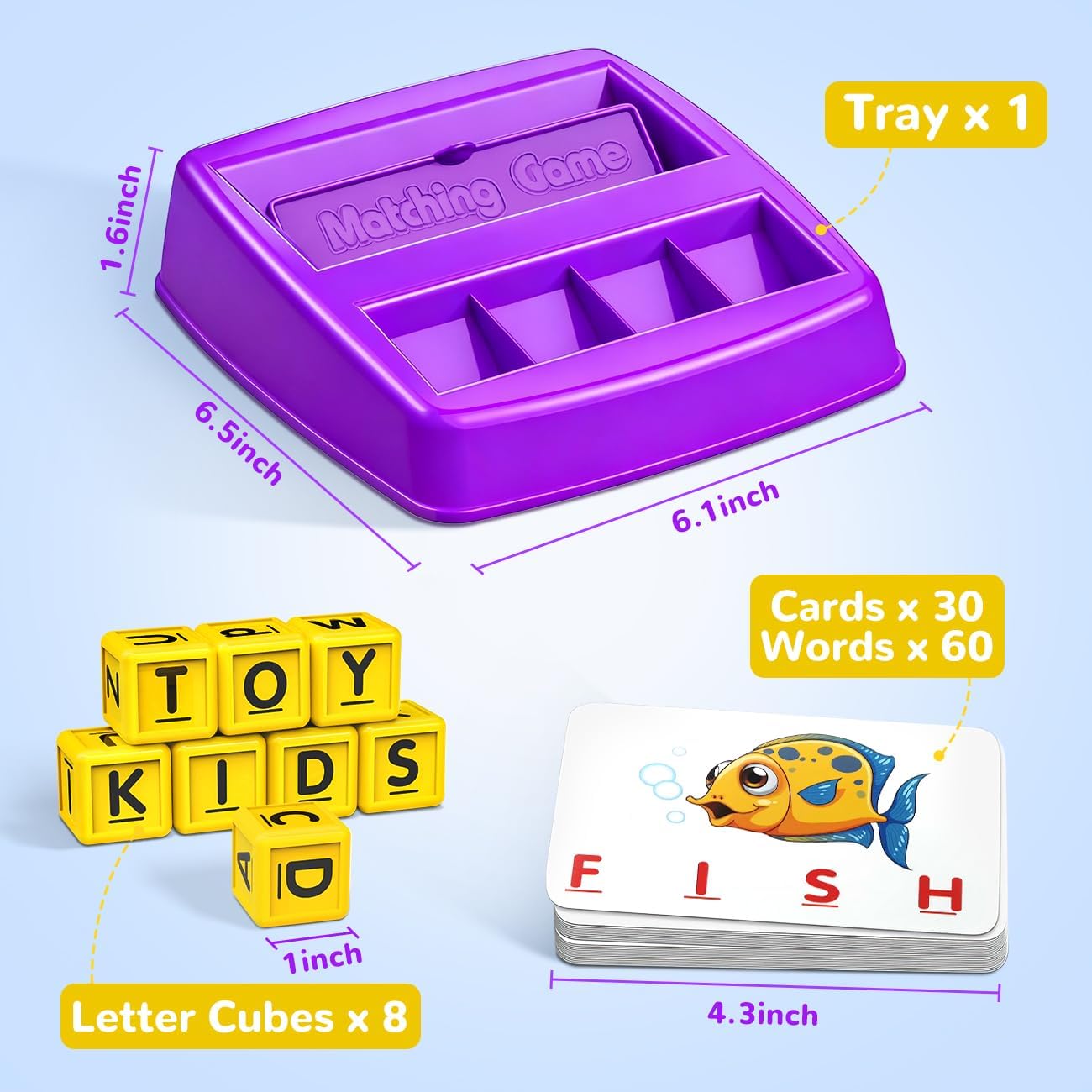 NARRIO Educational Toys for 3 4 5 Year Old Boys Gift, Matching Letter Game Preschool ABC Learning Toys for Kids Ages 4-8 Years, Christmas Birthday Gifts for 3-6 Year Old Boys Toddler Toys Age 2-4