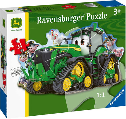 Ravensburger John Deere Tractor Floor Puzzle - Engaging 24-Piece Jigsaw for Kids | Durable, Easy-Fit Pieces | Fun Learning Tool | Sustainable Forestry Practices | Perfect for Ages 2-4