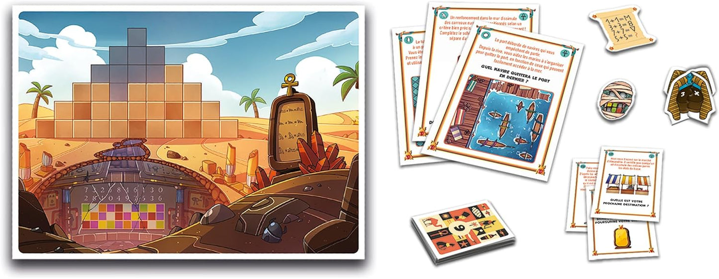 Clementoni - Escape Game - Un Voyage À Travers le Temps - Jeu de Société et de Logique Pour Toute la Famille - Énigmes à Résoudre - À partir de 8 Ans - 1 à 6 Joueurs - Français - 52814