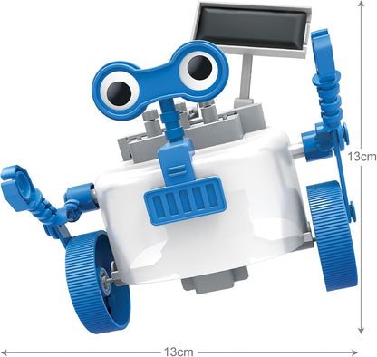 4M: Green Science: Rover Robot - DIY Robotics Assembly Kit, Solar & Battery Hybrid Power Rolling, STEM Building, Physics Toy Activity Set, Kids Age 5+
