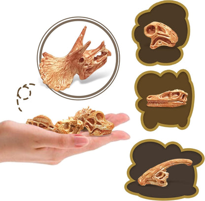 LC JoyCre Mini Dinosaur Bones for Kids Sandbox Toys - Realistic Fake Dinosaur Bones for Kids to Dig Up