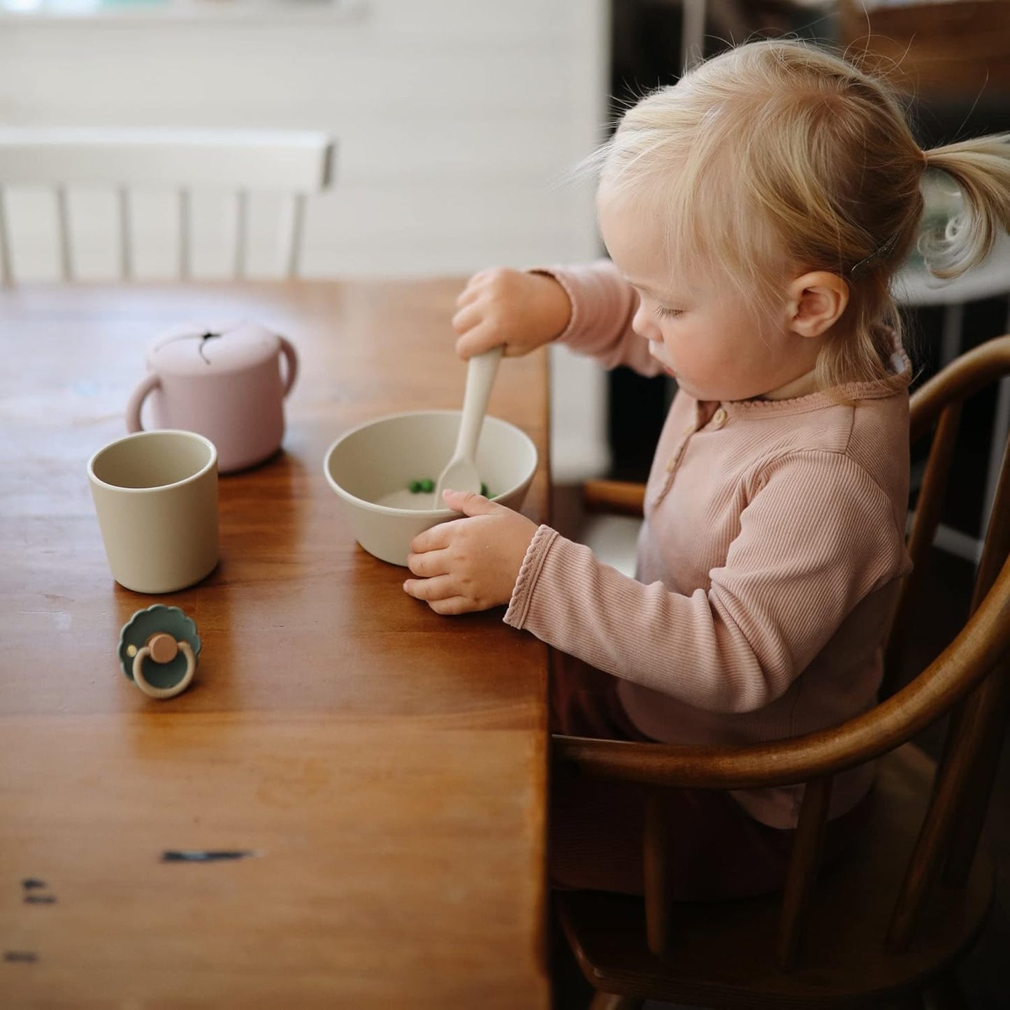 mushie Dinnerware Cups For Kids | Made in Denmark, Set of 2 (Ivory) - Colors A