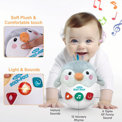 LTKFFFdp Baby Toys for Toddlers 1-3, Animal Plush Musical Toy, Nesting Cups Shape Sorter for Infant 6 to 12-18 Months, Learning Toy with Rattle, Birthday Gifts for Kids 9-12 Month Girl Boy