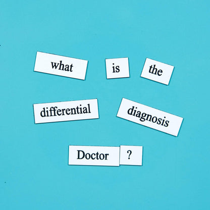 Physician Word Magnets Kit - Funny Nerdy Poetry Set for Medical Students & Residents - Ideal Cool M.D. & D.O. Gifts - Office Refrigerator-Magnetic White Board - Medicine or Pre-Med Students & Fellows