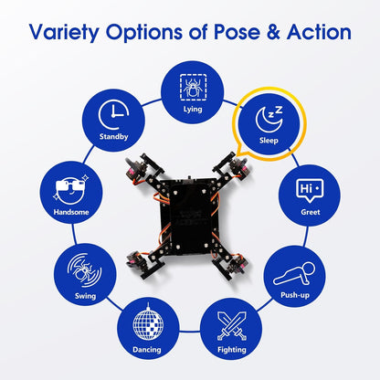 ACEBOTT Robotics for Kids Ages 12-16，Bionic Biped Robot Kit for Arduino ESP32, STEM Science Kits, Cool Engineering Building Toys, Science Coding Kit for 12+ Boys Girls Teens and Adults Unique Gifts