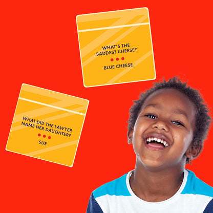 Ridley’s 100 Single Cheesy Joke Cards – Includes 100 Jokes for Kids and Adults, Funny Jokes for Family-Friendly Fun – Makes a Great Gift Idea