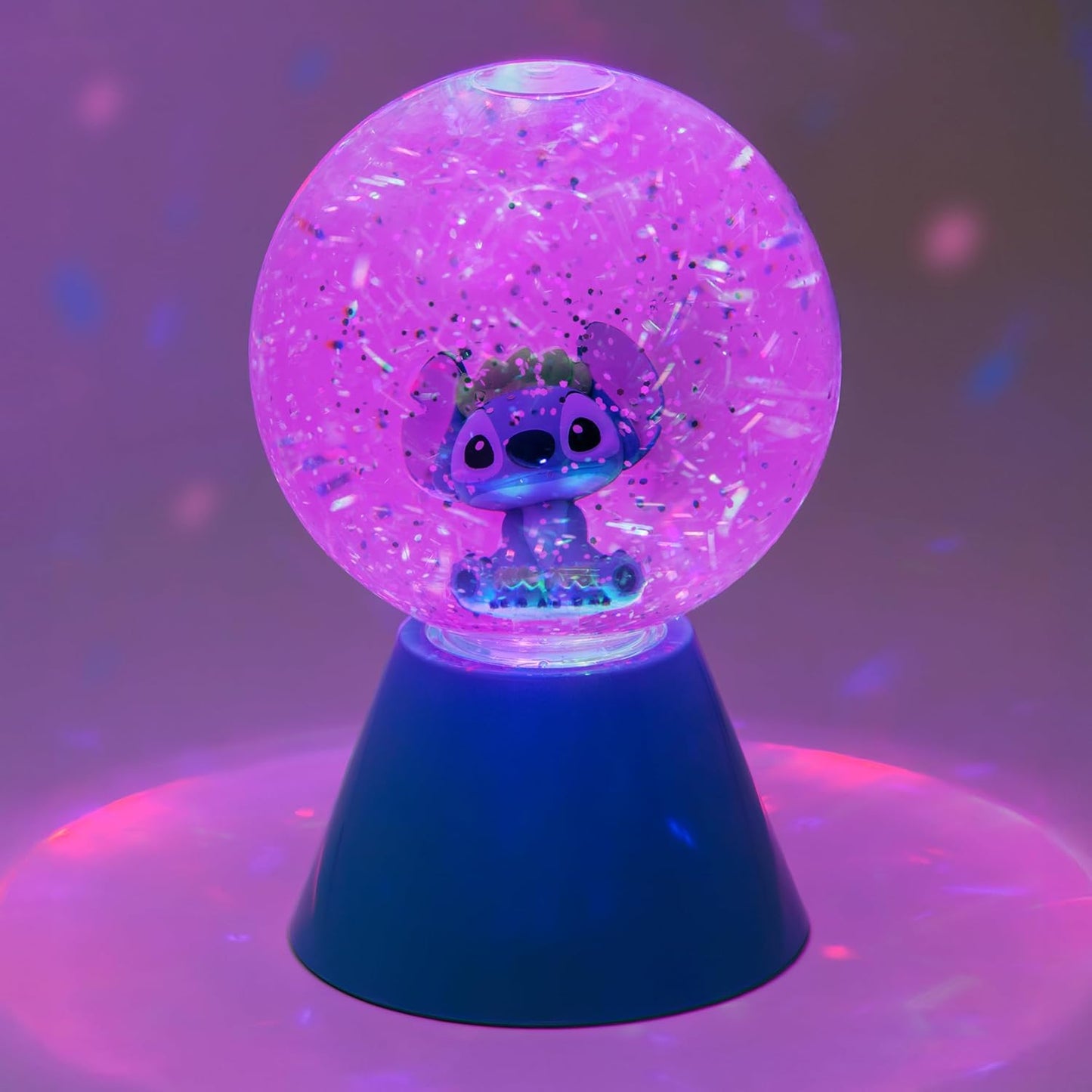 Paladone Disney Lilo & Stitch LED Glitter Ball, Officially Licensed Gift, Color Changing Light-Up Snow Globe for Kids, Teens, Adults, Compact Design
