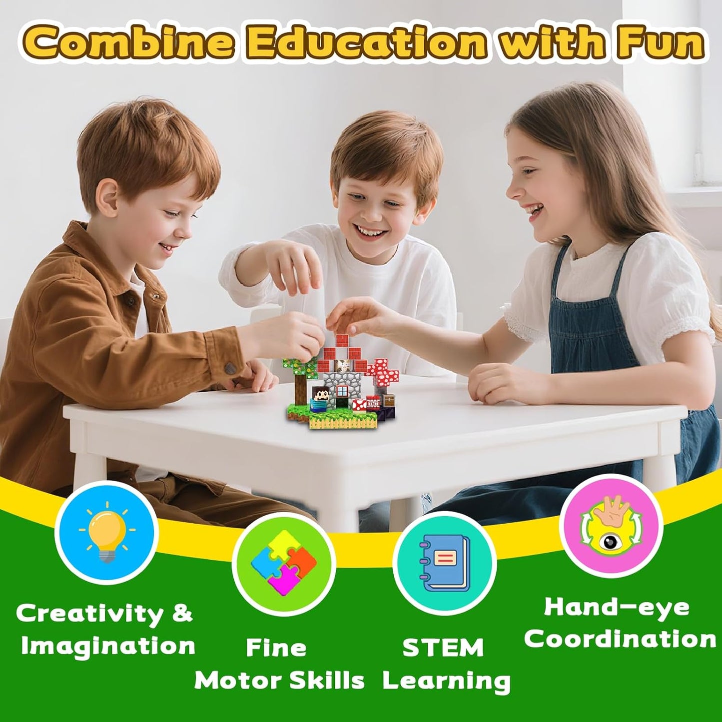 Magnetic Blocks Toys for Kids, 100 PCS Building Blocks Cubes, Stacking Magnetic Tiles Toys for Kids Toddlers Boys Girls Ages 3 4 5 6 7 8-12 Birthday Gifts Party Supplies (Underworld)