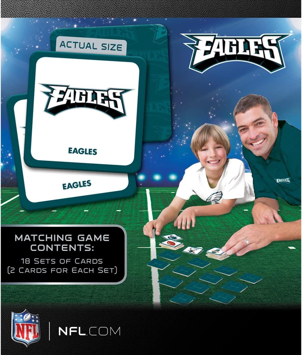 MasterPieces Sports Games - NFL Matching Game - Game for Kids and Family - Laugh and Learn