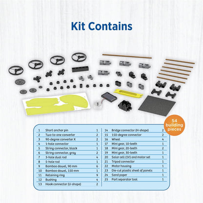 Thames & Kosmos Solar-Powered Rovers STEM Experiment Kit | Build 5 Vehicles & Devices Powered by The Sun | Solar Energy Actvities for Ages 8+
