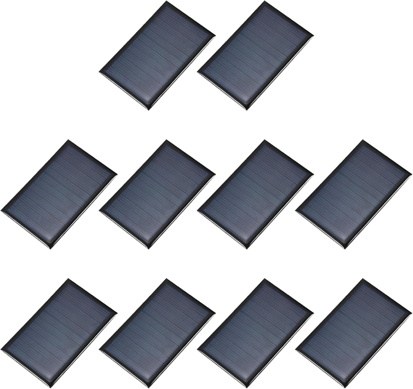 MECCANIXITY 10PCS 2V 0.08W 0.04A Mini Solar Panels for Solar Power, Small Solar Photovoltaic Cells Charge DIY Electric Toy Materials Solar System Kits, 1.57" x 1.57"