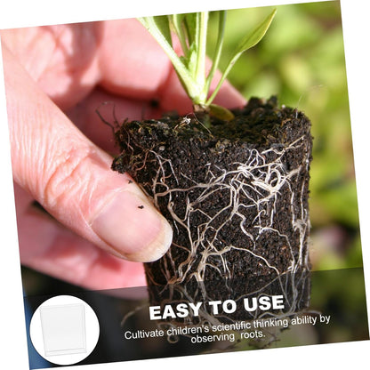 Yardwe Educational Tool Root Viewer Kit for Boys and Plant Rooting Mini Greenhouse Seedling Trays