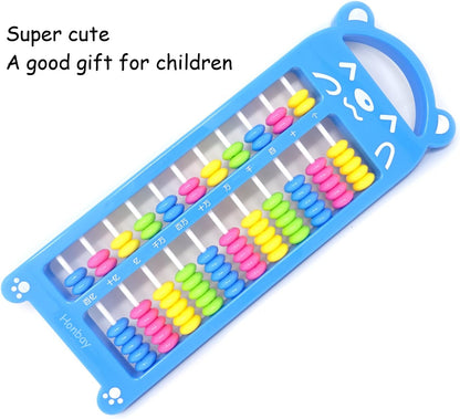 Honbay Cartoon Bear 11 Digits Plastic Chinese Abacus Soroban Arithmetic Tool Calculating Tool, Random Color