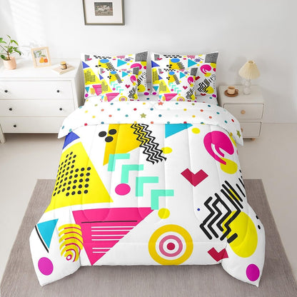Erosebridal Chemical Equation Bed in a Bag Queen Comforter Set 7 Piece,Chemistry Bedding Sets Science Students Learning Gift Sheet Set with Comforter,Molecular Formula Education Bed Set - Colors A