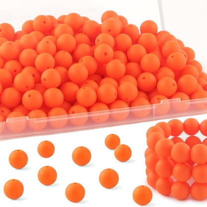 65Pcs 19mm Silicone Beads for Keychain Making Bracelet Necklace, Bulk Round Silicone Beads for Pens（Christmas Green） - Colors A