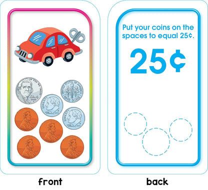 School Zone Time & Money Flash Cards: 56 Cards, 1st Grade, 2nd Grade, Telling Time, Reading Clocks, Counting Coins, Coin Value, Coin Combinations, Ages 6+