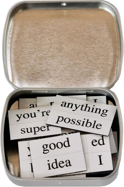Magnetic Poetry - Little Box of Happiness Kit - Words for Refrigerator - Write Poems and Letters on The Fridge - Made in The USA