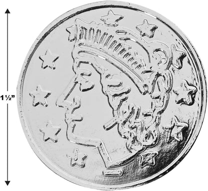 Beistle 200 Piece Embossed Plastic Coins For Pirate Treasure Chest Favors, Casino Theme Decorations