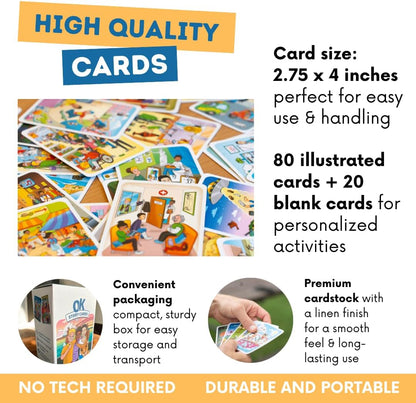 Creative Storytelling Cards for Kids & Classrooms – 100 Illustrated Prompt Cards for Language Learning, ESL & Speech Therapy