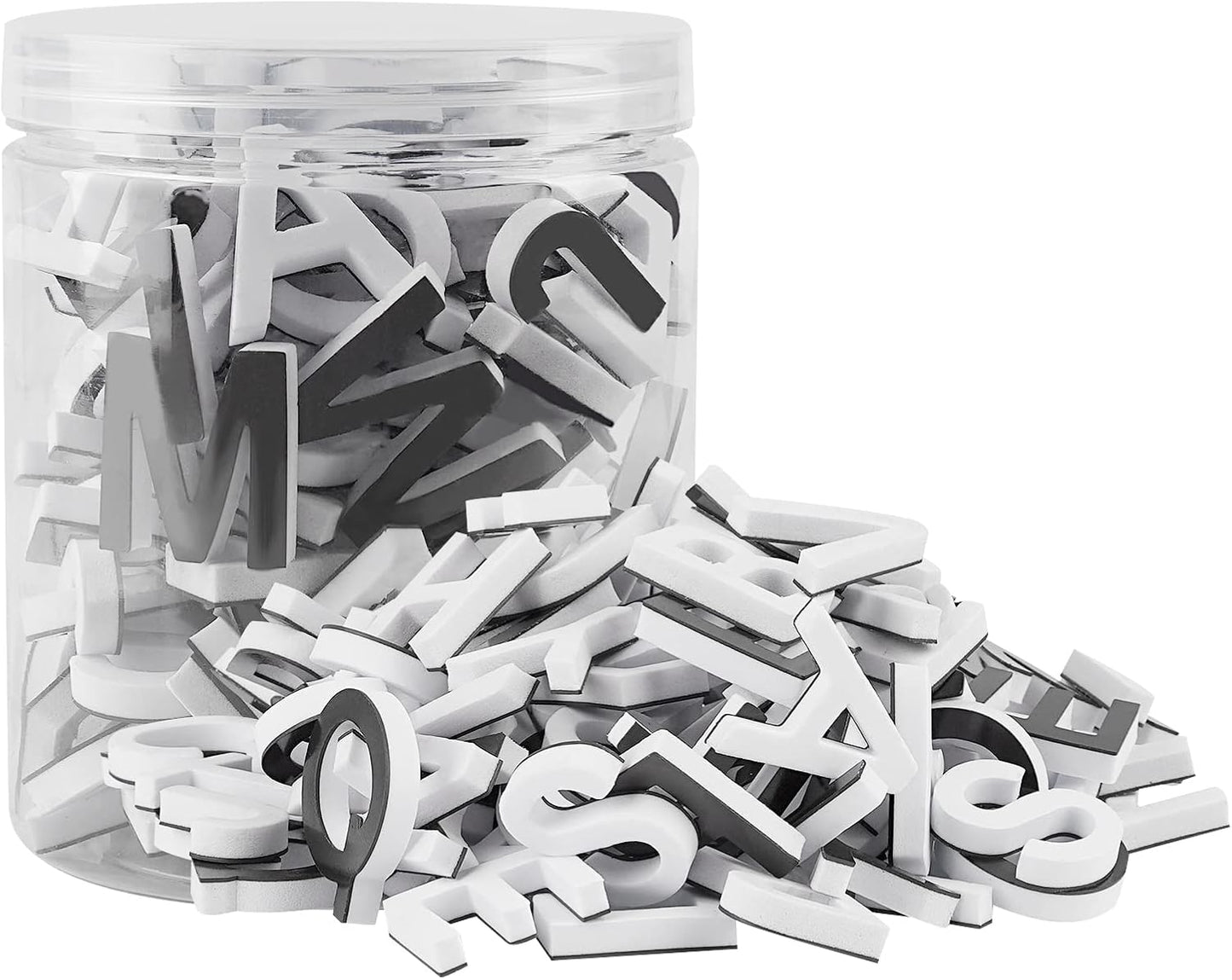 Decorative Magnetic EVA Alphabet Letters for Refrigerator/White Board (117pcs Letters Black)