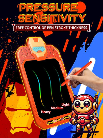 LCD Writing Tablet for Kids 10 Inch Bat Hero for Toddler 3 4 5 6 7 8 - Paint, Doodle Board, Drawing Pad - Travel Toys, Road Trip Car Activities, Birthday Christmas Gift Boys & Man