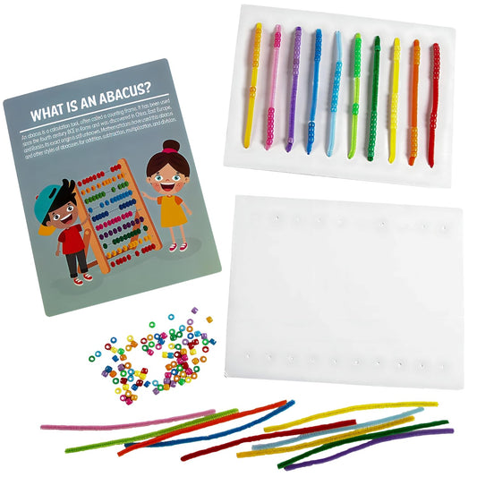 STEM Abacus Math Educational Craft Kit - Makes 12