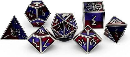 Norse Foundry Set of 7 Banshee Wail Norse Series Full Metal Polyhedral Dice RPG Math Games DND Pathfinder