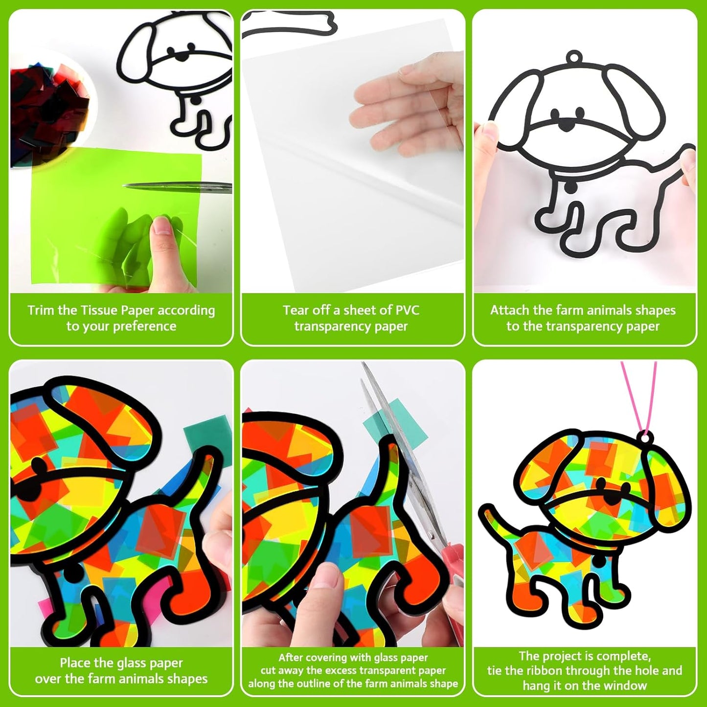 32 Sets Outer Space Suncatchers Craft Kit DIY Window Stained Glass Effect Planet Astronaut Alien Paper Crafts Home School Classroom Decoration Kid Birthday Gift Creative Art Project Activity Game - Colors A