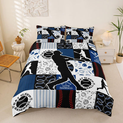 Drum Kit Duvet Cover,Kids Musical Instruments Bedding Set,Rock Music Comforter Cover for Boys Girls Room Decor,Neon Lighting Lightweight Bedspread Cover Twin Size with 1 Pillow Case(No Comforter)