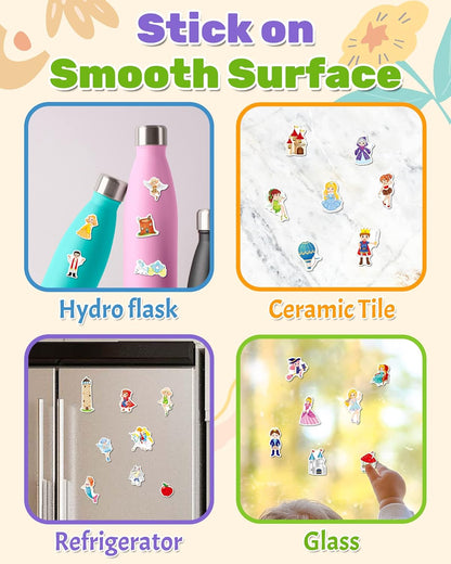 Benresive Reusable Sticker Books for Toddlers, Fun Travel Stickers for Kids, Toddler Sticker Book, Crafts Activities for Toddlers, 3 and Up Birthady Gifts - Vehicle