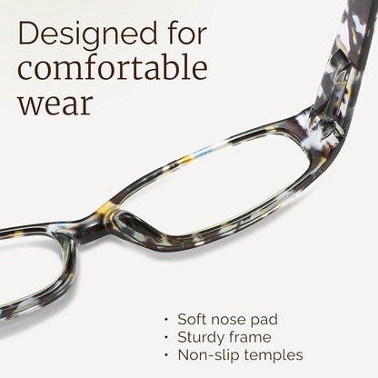 Gaoye 4-Pack Readers for Women, Blue Light Blocking Reading Glasses, Stylish Reading Glasses for Women in 4 Patterns