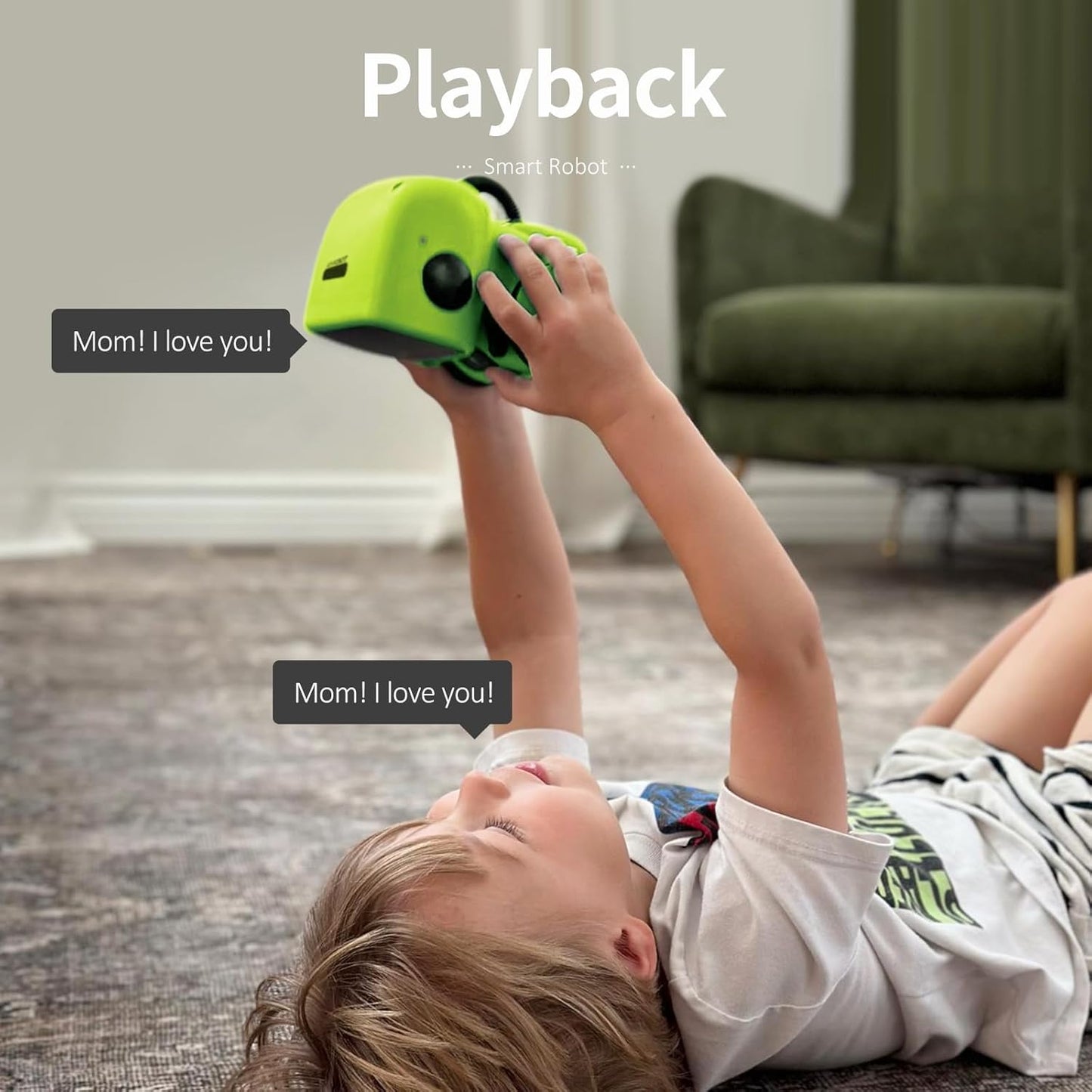 GILOBABY Interactive Talking Robot for Boys, Smart Toy with Touch Control, Playback Mode, Dancing, Singing, Educational Gift for 3-7 Year Old Kids (Blue)