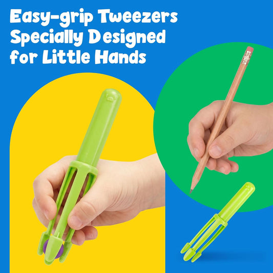 Aizweb Counting and Color Sorting Toys for Toddlers,Tweezer Tongs Color Sorting Kit,Montessori Preschool Kindergarten Learning Activities,STEM Math Manipulatives,Educational Fine Motor Skills
