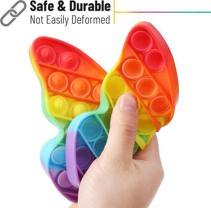 Mr. Pen- Pop Fidget Sensory Toys, Happy Bear Shape, Sensory Stress Relief Squeeze Toys for Kids & Adults, Silicone Bubble Popping Game for Anxiety, Fun