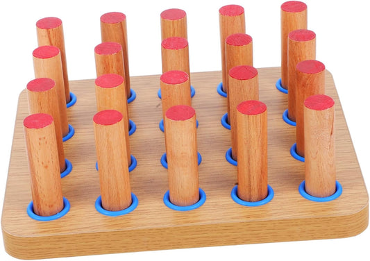 CALLARON Wooden Finger Rehabilitation Pegboard Set for Fine Motor Skills Hand-Eye Coordination Strengthening for Boys and Girls