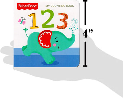 Fisher-Price My First Books Set of 4 Board Books: ABC, Colors, Numbers, Opposites for Toddlers