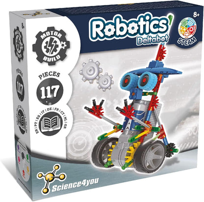 Science4you Robotics Betabot - Stem Robotics Kit for Kids 8-12+, 126 Pieces Included, Robot Building Kit for Kids, Robot Toys, Game, Gift for Boys and Girls Ages 8 9 10 11 12+