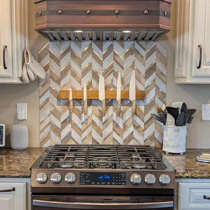 Yipscazo 10 Sheets Herringbone Backsplash Peel and Stick Tile, Marble Calacata Mixed Metal Gold PVC Stick on Backsplash for Kitchen, Waterproof Self Adhesive Wall Tile for Bathroom