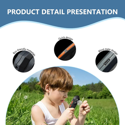 Handheld Digital Microscope with 2.0 Inch IPS Color Screen, Portable Magnifying Glass for Kids, 500x Magnification, 8 Adjustable 3-Level LED Lights, USB Compatible with PC Windows and Mac OS