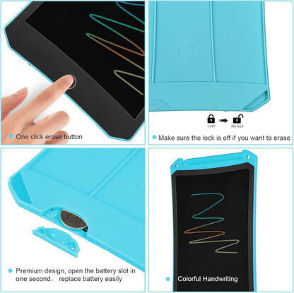 4 Pack LCD Writing Tablet for Kids, Colorful Toddler Drawing Tablet Doodle Board, Erasable Reusable Electronic Drawing Pad, LEYAOYAO Educational and Learning Toy for 3-6 Years Old Boy and Girl