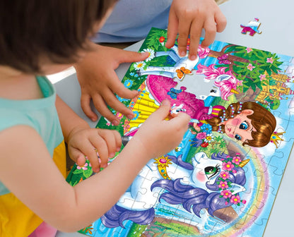 Puzzles for Kids Ages 4-8 Year Old,100 Piece Dinosaur Jigsaw Puzzle for Toddler Children Learning Educational Puzzles Toys for Boys and Girls - Every Piece is Unique