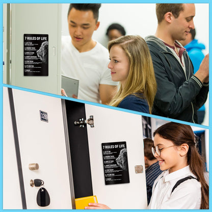 Inspirational Magnets,Motivational Magnets for Locker,8 Powerful Words for the Day Poster,Perfect for Refrigerator, Office, Locker - Ideal for Home, Students, Professionals (8 Words)
