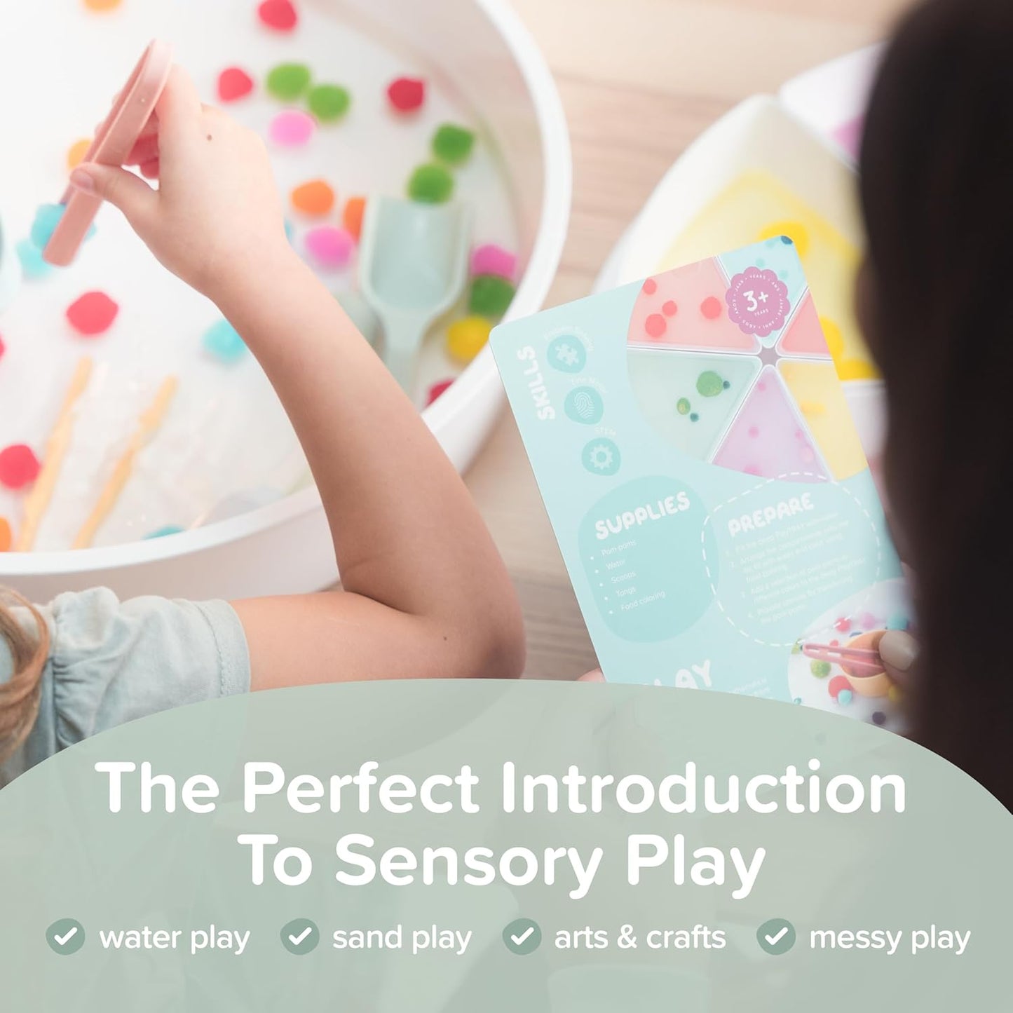 Inspire My Play Starter Bundle - Sensory Bin with Lid and Removable Storage Inserts