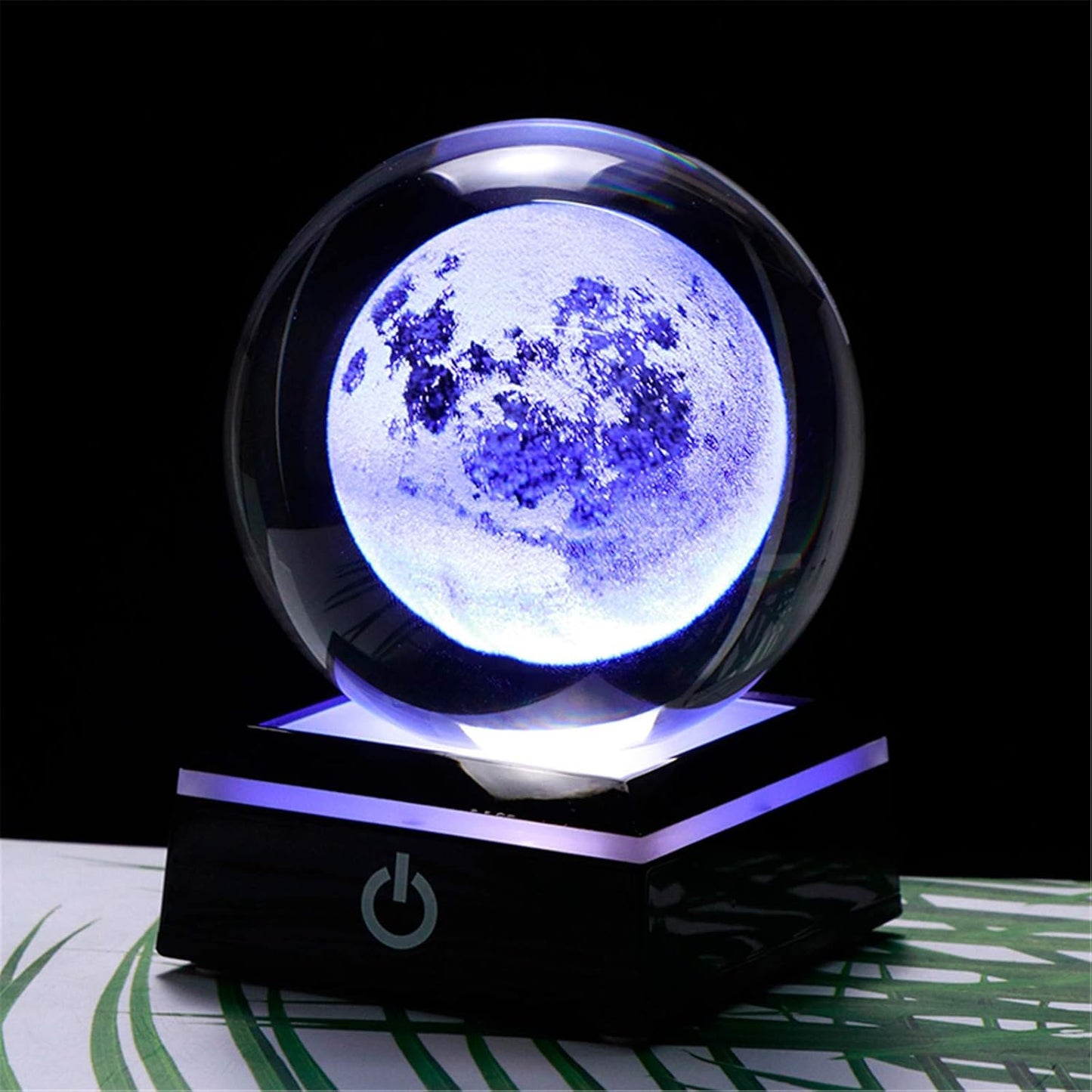 3d Solar System Model Crystal Ball 80mm 3.15inch - Outer Space Astronomy Gifts Room Decor Crystal Sphere Unique Gifts For Men Him Best Birthday Dad Physics Science Teacher Night Light Planet Lamp