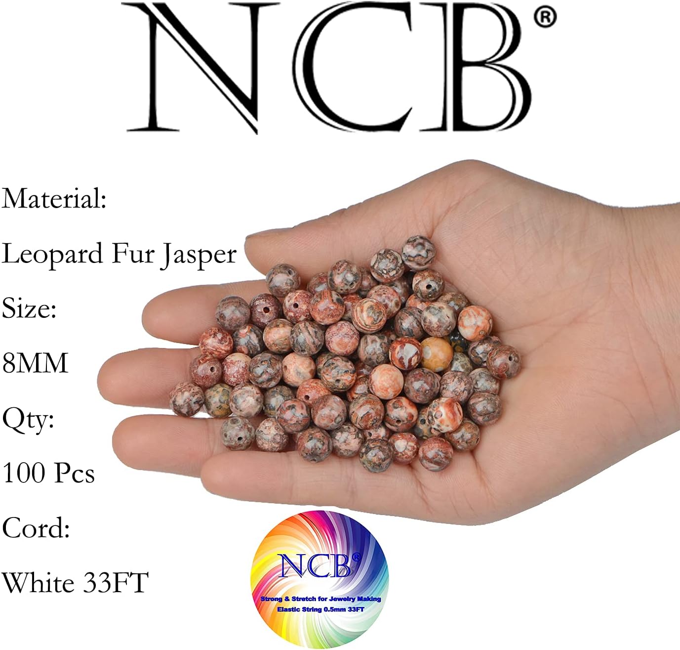 NCB 100pcs Original Natural Stone Beads Gemstone Round Loose Beads 6mm 8mm 10mm (Blue Aventurine, 6mm 100Beads) - Colors A