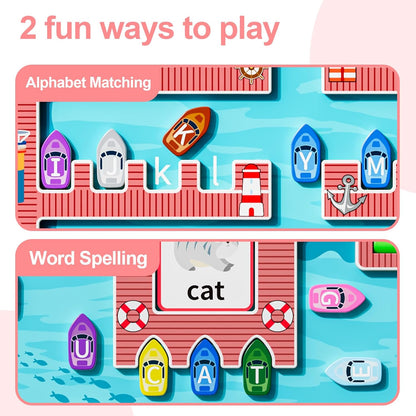 zhiwuzhu Magnetic Alphabet Maze,Montessori Toys,Alphabet Puzzle Toddler Toys for Ages 2-4,Sensory Toys Fine Motor Skills,Birthday Gifts for Kids