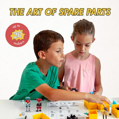 The Off Bits Space Mission Educational Build Your Own Robot Toy, Stem Building Toys for Boys and Girls, Valentine Birthday Gift for Kids Montessori Play Kit, Steam Toys for Kids Ages 6 7 8 9+